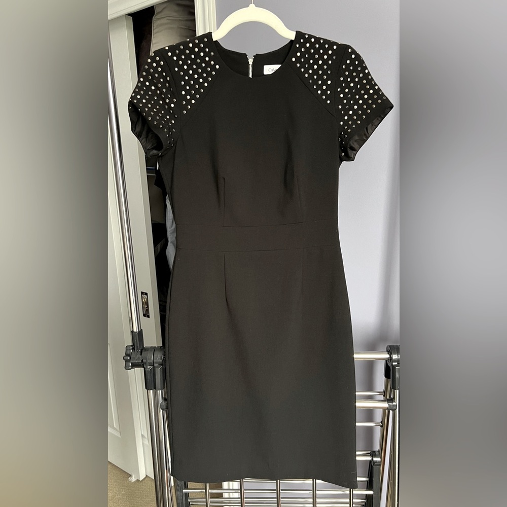 Calvin Klein Size 2 studded detail dress.